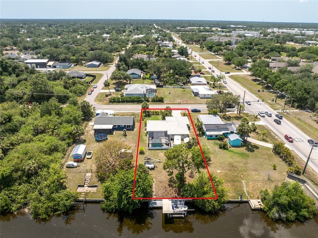 2008 Pellam Blvd, Port Charlotte, FL 33948 - view of property location with property boundaries highlighted and a large body of water