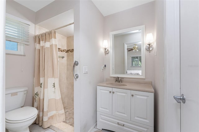 2008 Pellam Blvd, Port Charlotte, FL 33948 - bathroom featuring a tile shower, toilet, and vanity