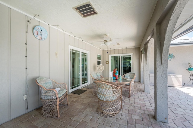 2008 Pellam Blvd, Port Charlotte, FL 33948 - view of patio / terrace with ceiling fan and outdoor dining space