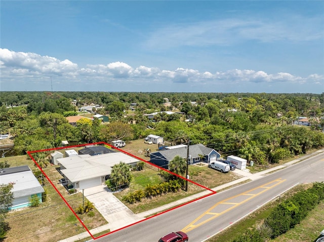 2008 Pellam Blvd, Port Charlotte, FL 33948 - aerial view of property and surrounding area featuring property parcel outlined