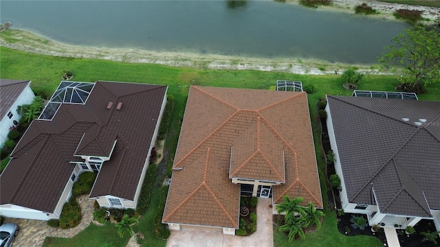 1961 Palo Duro Blvd, North Fort Myers, FL 33917 - view from above of property with a large body of water
