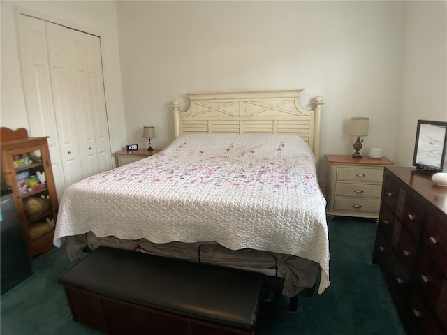 1961 Palo Duro Blvd, North Fort Myers, FL 33917 - bedroom featuring dark colored carpet and a closet