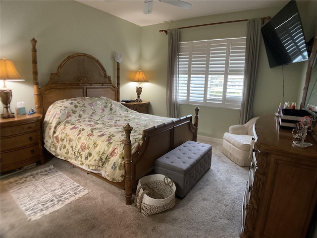 1961 Palo Duro Blvd, North Fort Myers, FL 33917 - bedroom with carpet flooring and ceiling fan