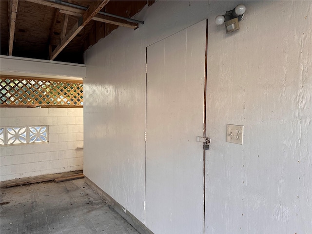 4158 Tamiami Trl Unit A5, Port Charlotte, FL 33952 - garage with concrete block wall
