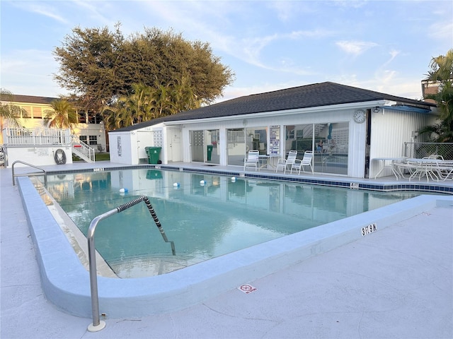 4158 Tamiami Trl Unit A5, Port Charlotte, FL 33952 - community pool with a patio area and fence