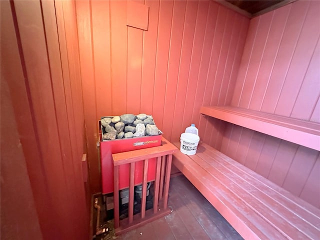 4158 Tamiami Trl Unit A5, Port Charlotte, FL 33952 - relaxing sauna / steam room featuring wood finished floors and wooden walls