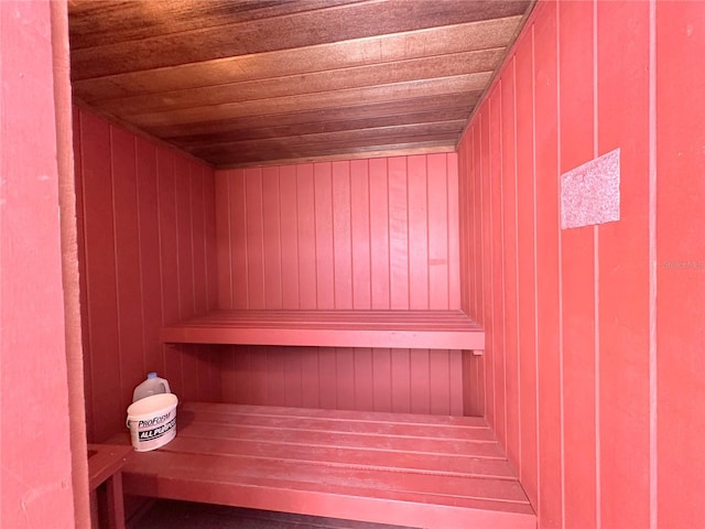 4158 Tamiami Trl Unit A5, Port Charlotte, FL 33952 - relaxing sauna featuring wooden ceiling and wooden walls