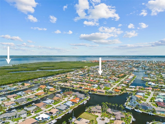 2719 Mayaguana Ct, Punta Gorda, FL 33950 - aerial perspective of suburban area featuring a nearby body of water