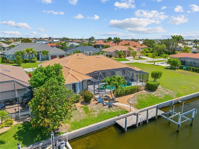 2719 Mayaguana Ct, Punta Gorda, FL 33950 - aerial perspective of suburban area with a large body of water