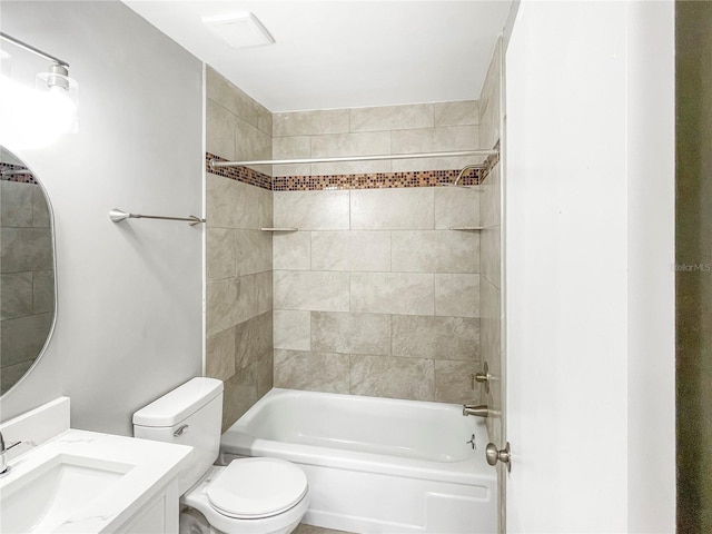 3342 Avanti Cir, North Port, FL 34287 - full bath featuring toilet, shower / bath combination, and vanity