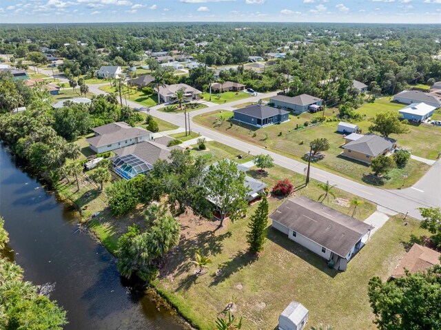 485 Dorchester St, Port Charlotte, FL 33954 - aerial view of residential area with a nearby body of water