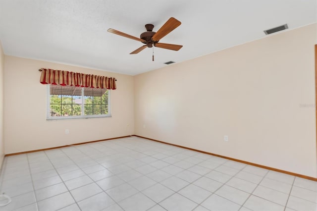 485 Dorchester St, Port Charlotte, FL 33954 - spare room featuring baseboards and a ceiling fan