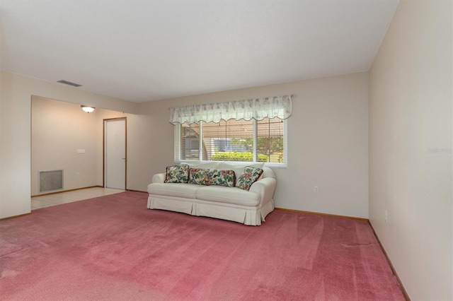 485 Dorchester St, Port Charlotte, FL 33954 - living room featuring carpet flooring and baseboards