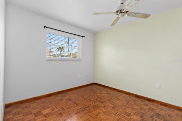 485 Dorchester St, Port Charlotte, FL 33954 - empty room with baseboards and ceiling fan