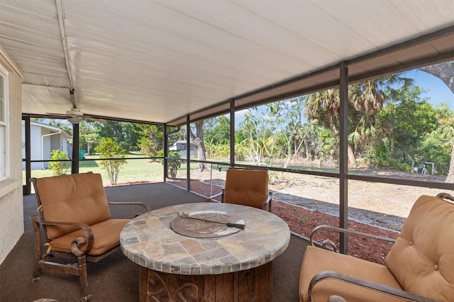 485 Dorchester St, Port Charlotte, FL 33954 - sunroom / solarium featuring outdoor dining area and healthy amount of natural light