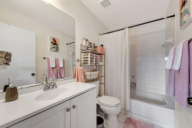 25100 Sandhill Blvd Unit F-203, Punta Gorda, FL 33983 - full bath with toilet, tile patterned flooring, vanity, and shower / tub combo