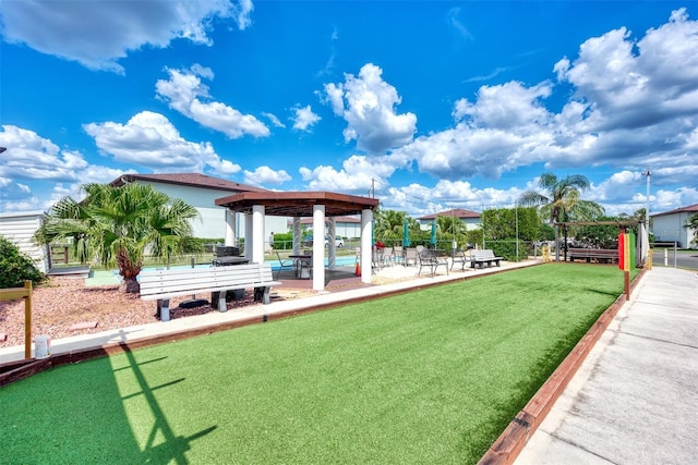 25100 Sandhill Blvd Unit F-203, Punta Gorda, FL 33983 - view of yard with a game area