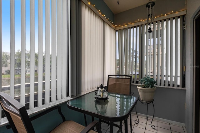 view of sunroom