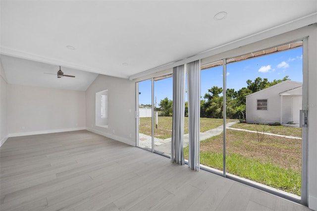 10517 Greenway Ave, Englewood, FL 34224 - unfurnished sunroom with vaulted ceiling