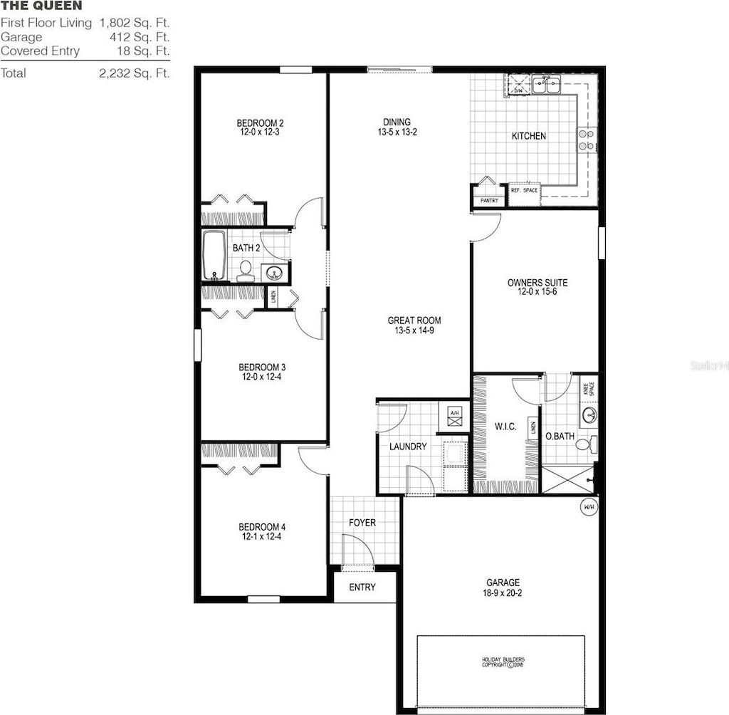 1823 Hudson Ct, Poinciana, FL 34759 - home floor plan
