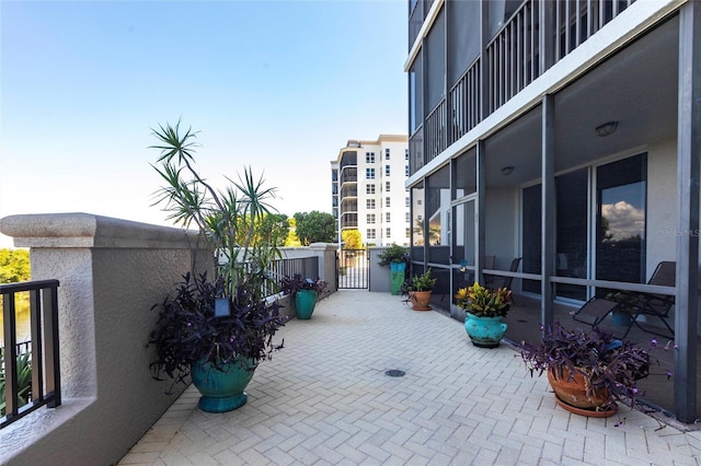 3329 Sunset Key Cir Unit 107, Punta Gorda, FL 33955 - view of patio with a gate