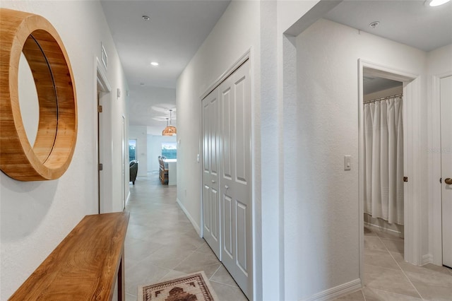 14267 Heritage Landing Blvd Unit 1223, Punta Gorda, FL 33955 - hall featuring light tile patterned floors and recessed lighting