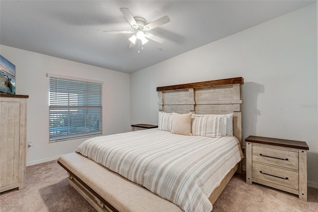 14267 Heritage Landing Blvd Unit 1223, Punta Gorda, FL 33955 - bedroom featuring light carpet, baseboards, and ceiling fan