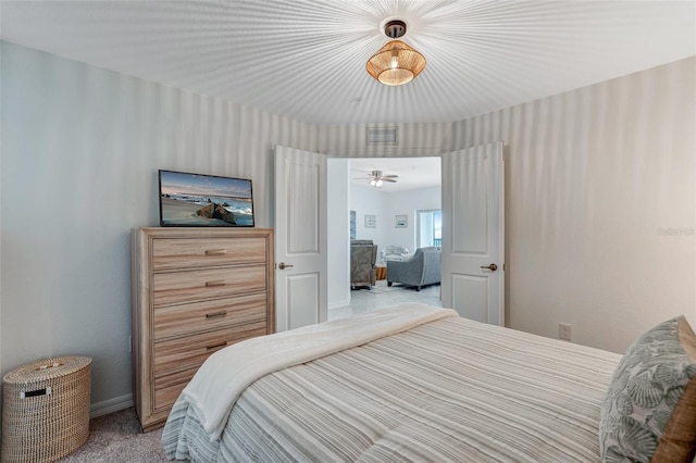 14267 Heritage Landing Blvd Unit 1223, Punta Gorda, FL 33955 - carpeted bedroom with wallpapered walls and baseboards