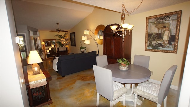 925 Fenton Ln Unit 11, Lakeland, FL 33809 - dining room with carpet, a ceiling fan, and baseboards