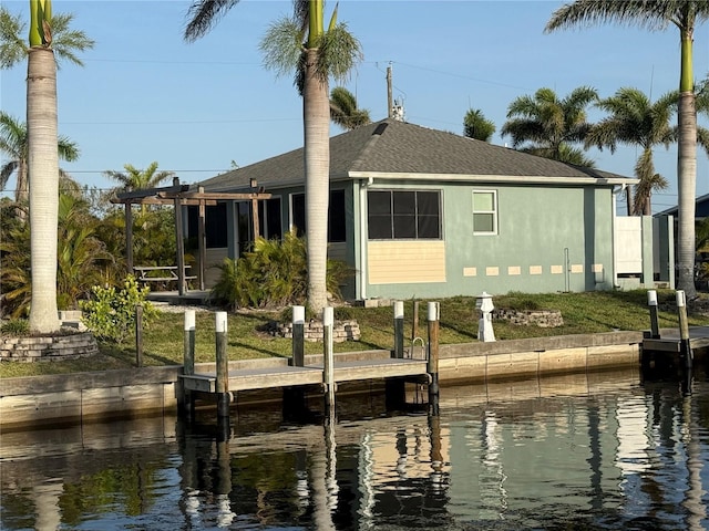 4231 Hollis Ave, Port Charlotte, FL 33953 - dock featuring a water view