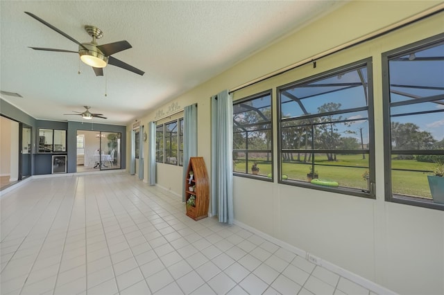 16615 Acapulco Rd, Punta Gorda, FL 33955 - unfurnished sunroom featuring ceiling fan