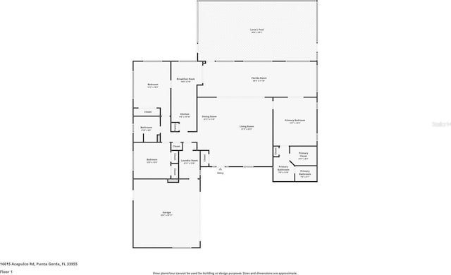 16615 Acapulco Rd, Punta Gorda, FL 33955 - property floor plan