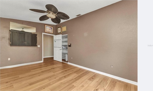 5046 San Rocco Ct, Punta Gorda, FL 33950 - unfurnished bedroom featuring light wood-type flooring, baseboards, and ceiling fan
