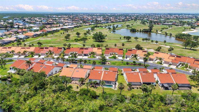 5046 San Rocco Ct, Punta Gorda, FL 33950 - aerial view of property's location with a nearby body of water, a local golf course, and nearby suburban area