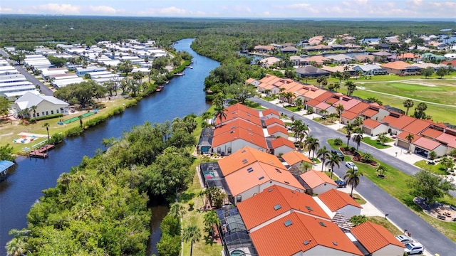 5046 San Rocco Ct, Punta Gorda, FL 33950 - aerial perspective of suburban area with a large body of water