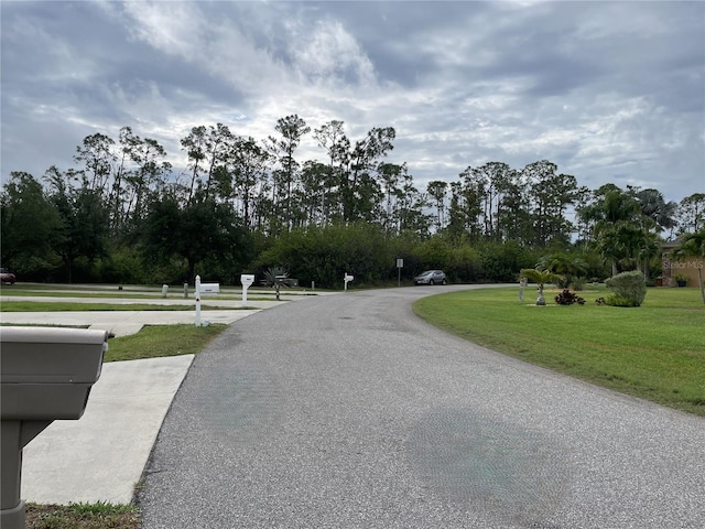 13170 SW Pembroke Cir N, Lake Suzy, FL 34269 - view of asphalt street with view of wooded area