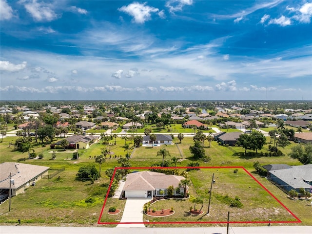 279 Mariner Ln, Rotonda West, FL 33947 - aerial view of residential area featuring property parcel outlined