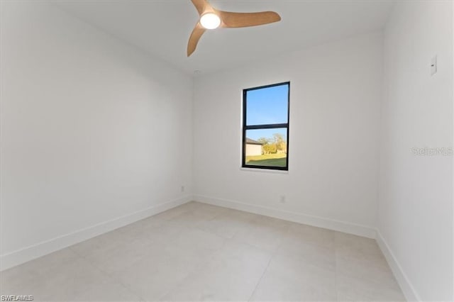 731 Colyer St E, Lehigh Acres, FL 33974 - empty room with a ceiling fan and baseboards
