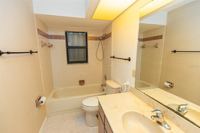 1612 Blue Lake Cir, Punta Gorda, FL 33983 - full bathroom featuring shower / washtub combination, vanity, and tile patterned flooring