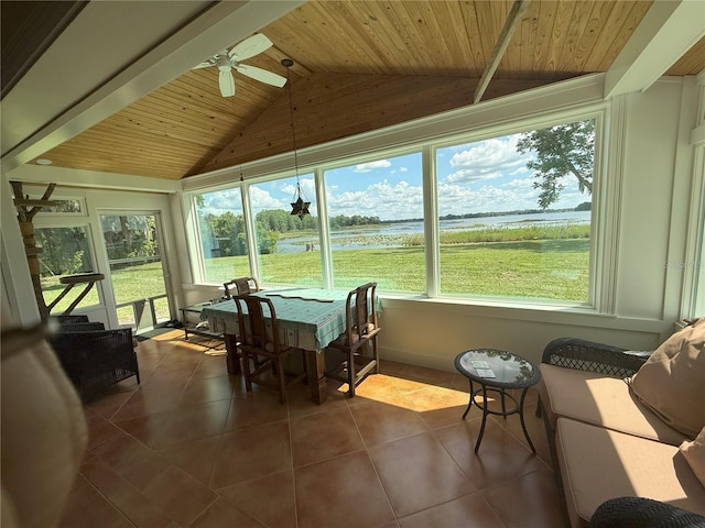 1005 S Sands Paradise Pt, Inverness, FL 34450 - sunroom / solarium featuring a water view