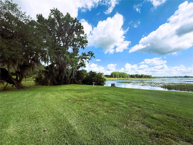 1005 S Sands Paradise Pt, Inverness, FL 34450 - view of grassy yard featuring a water view