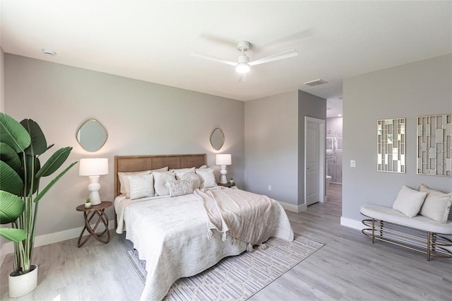 19160 Ruskin Ave, Port Charlotte, FL 33954 - bedroom featuring light wood finished floors, baseboards, and ceiling fan