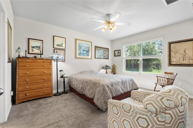 25312 E Lenox Cir, Punta Gorda, FL 33950 - bedroom featuring carpet flooring, baseboards, and ceiling fan