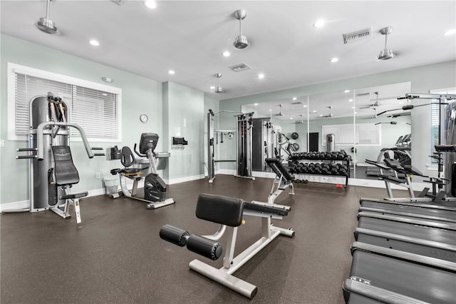 25312 E Lenox Cir, Punta Gorda, FL 33950 - workout area featuring baseboards and recessed lighting