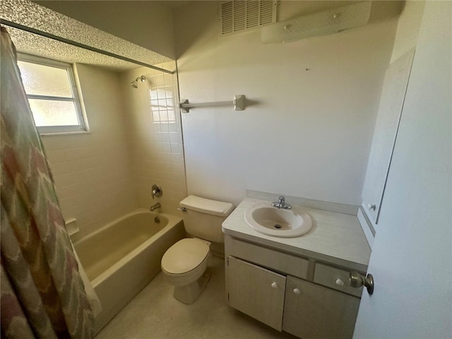 27193AND27197 Voyageur Dr, Punta Gorda, FL 33983 - full bathroom with vanity, toilet, and shower / bath combo with shower curtain