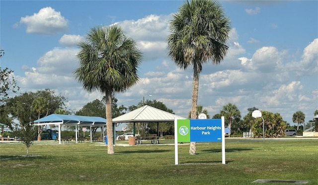 27193AND27197 Voyageur Dr, Punta Gorda, FL 33983 - view of home's community featuring a gazebo and a lawn