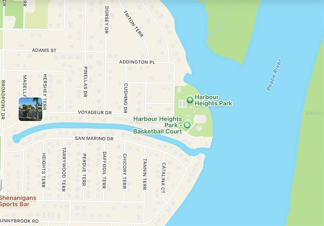 27193AND27197 Voyageur Dr, Punta Gorda, FL 33983 - map / location with property boundaries highlighted