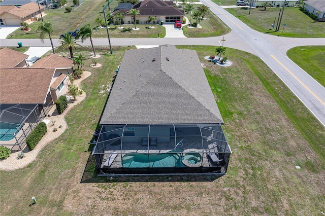 25308 Rupert Rd, Punta Gorda, FL 33983 - aerial perspective of suburban area with a pool area