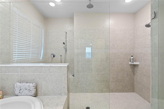 25308 Rupert Rd, Punta Gorda, FL 33983 - bathroom featuring walk in shower and a bathtub