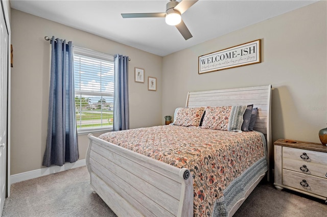 25308 Rupert Rd, Punta Gorda, FL 33983 - bedroom featuring carpet, a ceiling fan, and baseboards
